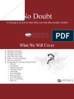 No Doubt: 10 Strategies On How To Deal With Your and Other People's Doubts