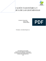 Clasificación Taxonómica y Morfológica de Las Leguminosas