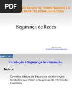 Aula 02 - Segurança de Redes - Princípios de Segurança de Redes