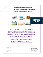 3ra Asignacion DE PREMILITAR - 5to AÑO. MEDIOS DE COMUNICACION