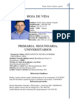 Hoja de Vida Frank Alonso Infante 2020