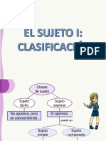 Tema 5 - El Sujeto I Clasificación