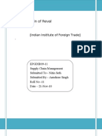 Supply Chain of Reval: (Indian Institute of Foreign Trade)