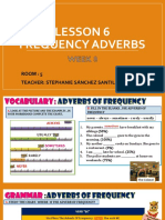 Week 8 - Frequency Adverbs