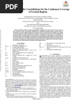 Analysis of Satellite Constellations For The Continuous Coverage of Ground Regions