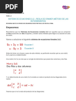 Determinantes 2x2