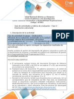 Guía de Actividades y Rúbrica de Evaluación - Unidad 2 - Fase 2 - Disertación Estructural PDF