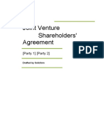 Joint Venture Agreement Template 03