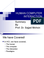 Human Computer Interaction: by Prof. Dr. Sajjad Mohsin