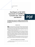 0001 Assessment On The Safety of Candelilla Wax, Japan Wax, and Beeswax