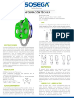 Polea Doble Rescue SOSEGA SP 320