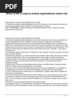 Which of The 12 Ways To Embed Organizational Culture Has PDF