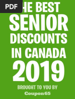 The Best Senior Discounts in Canada 2019