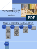 Philippine Physician Licensure Examination (Ple) : A Primer For Serviam by Exequiel Dimaano, MD WVSU COM Class 2013