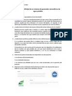 Evaluar La Factibilidad de Un Sistema de Generación Atmosférico de Agua Potable