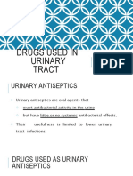 Drugs Used in Urinary Tract Infection