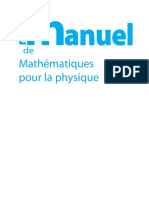 Mini Manuel de Mathématiques Pour La Physique PDF