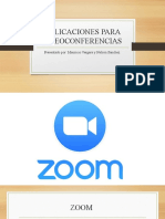 Aplicaciones para Videoconferencias