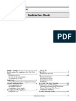 Fridge - Freezer Instruction Book: Instructions For Use 3