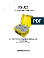 Pitot-Static/Air Data Tester: Operation and Maintenance Manual