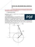 Estudio Cinematico Del Mecanismo Biela Manivela