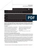 MCA Series Multi-Channel Amplifiers: Features