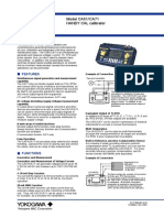 General Specifications: Model CA51/ CA71 HANDY CAL Calibrator