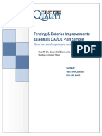 988 - Fencing and Exterior Improvements Essentials - Quality Plan PDF