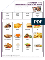 Reading Skills Practice: A Restaurant Menu - Exercises: Preparation