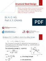 CSE 29362 Structural Steel Design: Dr. H. C. HO Prof. K. F. CHUNG