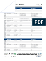 Technical Specifications: EN ISO 10582