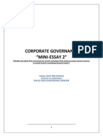 Corporate Governance Mini Essay 2