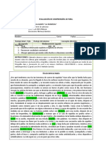 Evaluación Formativa de Comprensión Lectora