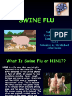 Swine Flu: Submittedby: Kristine Mae Sulla Danilo Lisondra Pn2-1 Submitted To: MR - Michael John Encina