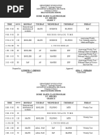 Home-Based Class Program S.Y. 2020-2021 Grade V Time Monday Tuesday Wednesday Thursday Friday