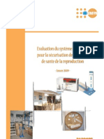 Rapport D'évaluation Du Système Logistique Pour La Sécurisation Des Produits de Santé de La Reproduction