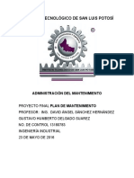 Plan de Mantenimiento Sistema de Refrige