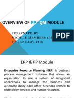 Overview of - : Presented by Module Members (PPQM) 6 JANUARY 2016