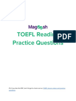 TOEFL Reading Practice Questions: PS. If You Like This PDF, Don't Forget To Check Out Our