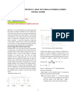 Analysis of Chopper Fed D.C. Drive With PWM &amp Hysteresis Current Control Scheme