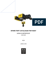 Spare Part Catalogue For Hoist: SX50410100P55FEDOF