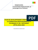 Pef00088 MFPAA Plan Strategique FTP Artisanat 2015 2019 SN 2015 PDF