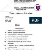 La Preuve Électronique PDF