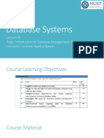 Database Systems - Lec 1 PDF