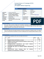 Database Systems-First Day Handout