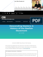 Descending Masters: A History of The Raelian Movement: Search