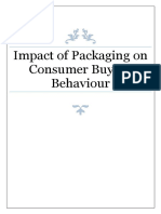 Business Research Report - Impact of Packaging On Consumer Behaviour