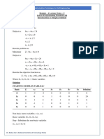 Introduction To Simplex Method: Module - 1 Lecture Notes - 5 Linear Programming Problems-III