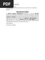 Declaracion Jurada Nuevos