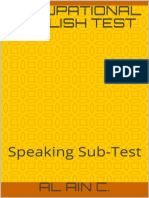 Occupational English Test Speaking Sub-Test PDF